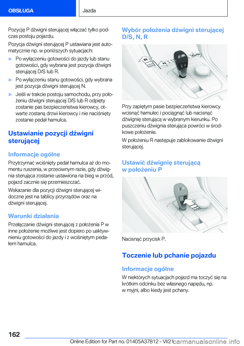 BMW X3 M 2022  Instrukcja obsługi (in Polish) �P�o�z�y�c�j�