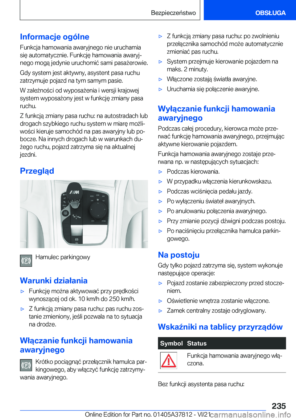 BMW X3 M 2022  Instrukcja obsługi (in Polish) �I�n�f�o�r�m�a�c�j�e��o�g�