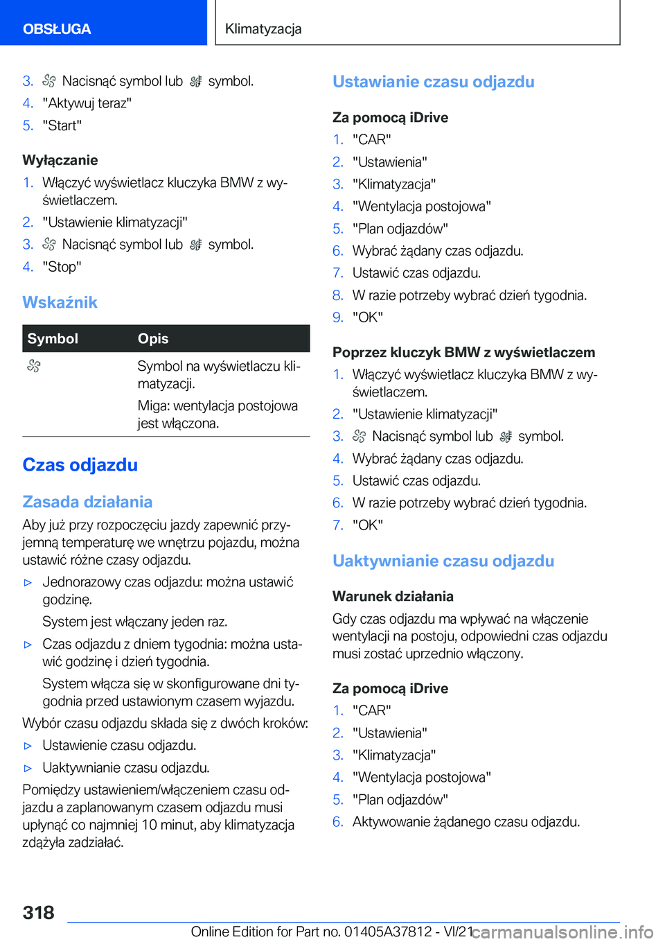 BMW X3 M 2022  Instrukcja obsługi (in Polish) �3�.���N�a�c�i�s�n�