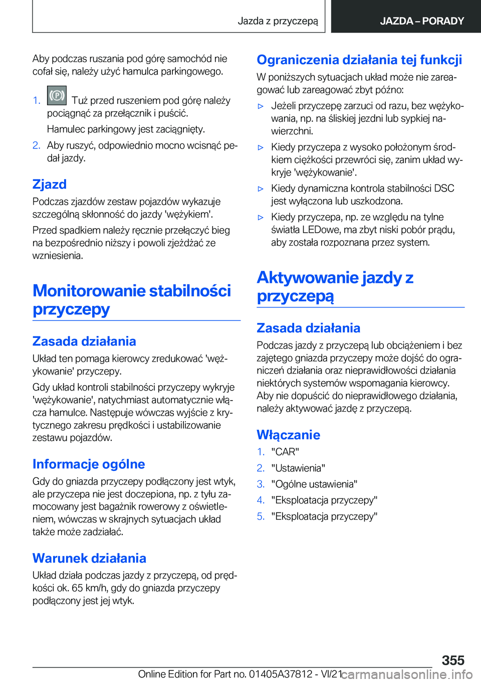 BMW X3 M 2022  Instrukcja obsługi (in Polish) �A�b�y��p�o�d�c�z�a�s��r�u�s�z�a�n�i�a��p�o�d��g�