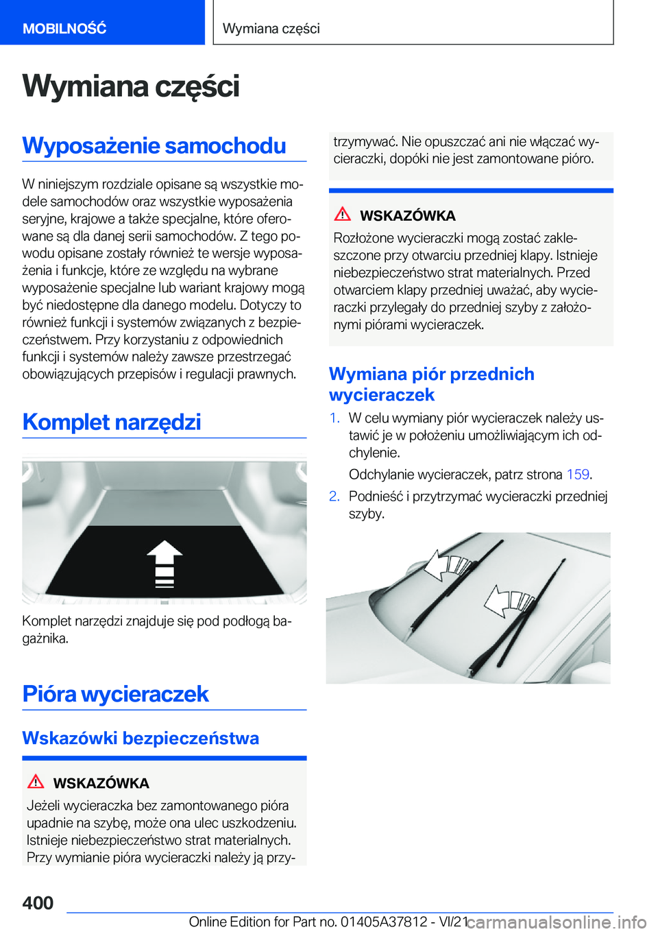 BMW X3 M 2022  Instrukcja obsługi (in Polish) �W�y�m�i�a�n�a��c�z�