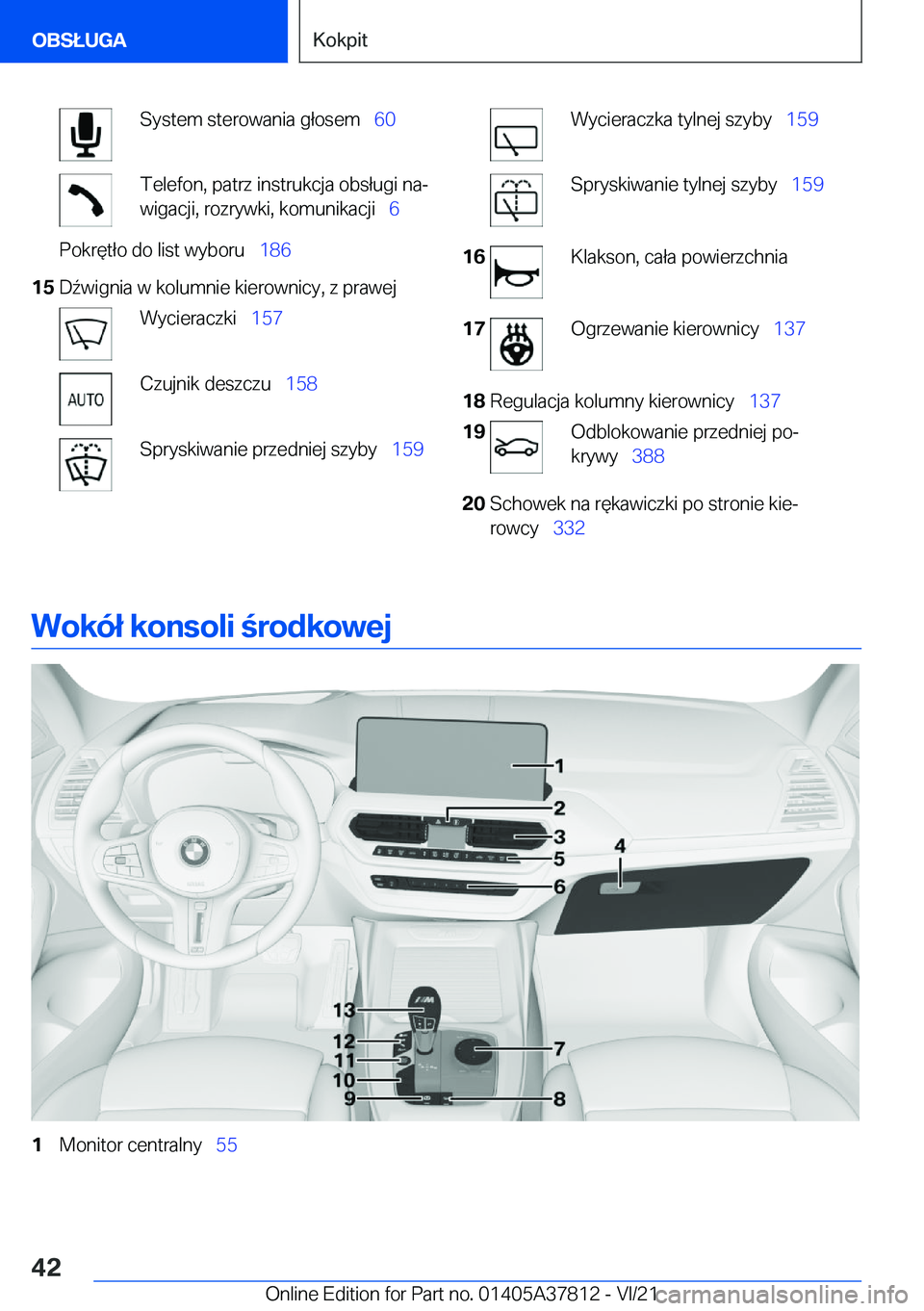 BMW X3 M 2022  Instrukcja obsługi (in Polish) �S�y�s�t�e�m��s�t�e�r�o�w�a�n�i�a��g�ł�o�s�e�m\_�6�0�T�e�l�e�f�o�n�,��p�a�t�r�z��i�n�s�t�r�u�k�c�j�a��o�b�s�ł�u�g�i��n�aj
�w�i�g�a�c�j�i�,��r�o�z�r�y�w�k�i�,��k�o�m�u�n�i�k�a�c�j�i\_ �6