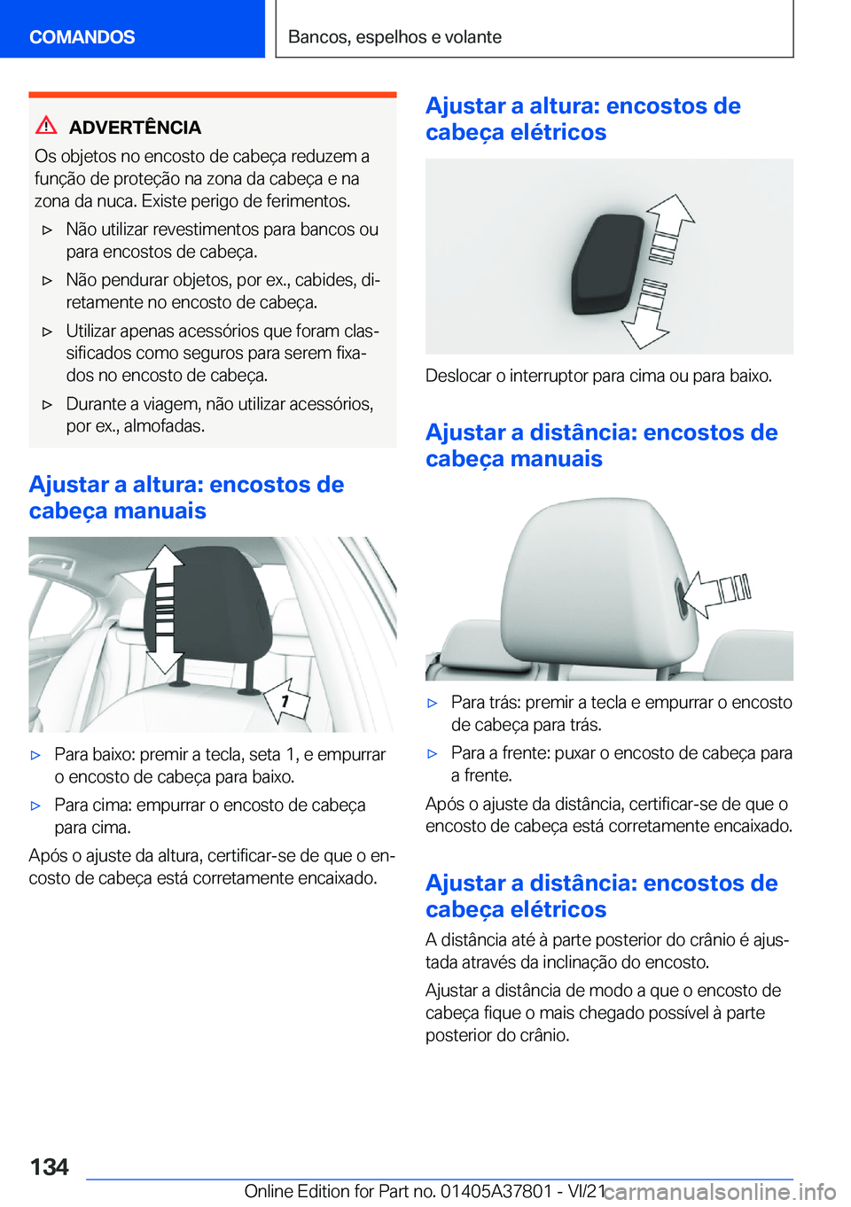 BMW X3 M 2022  Manual do condutor (in Portuguese) �A�D�V�E�R�T�