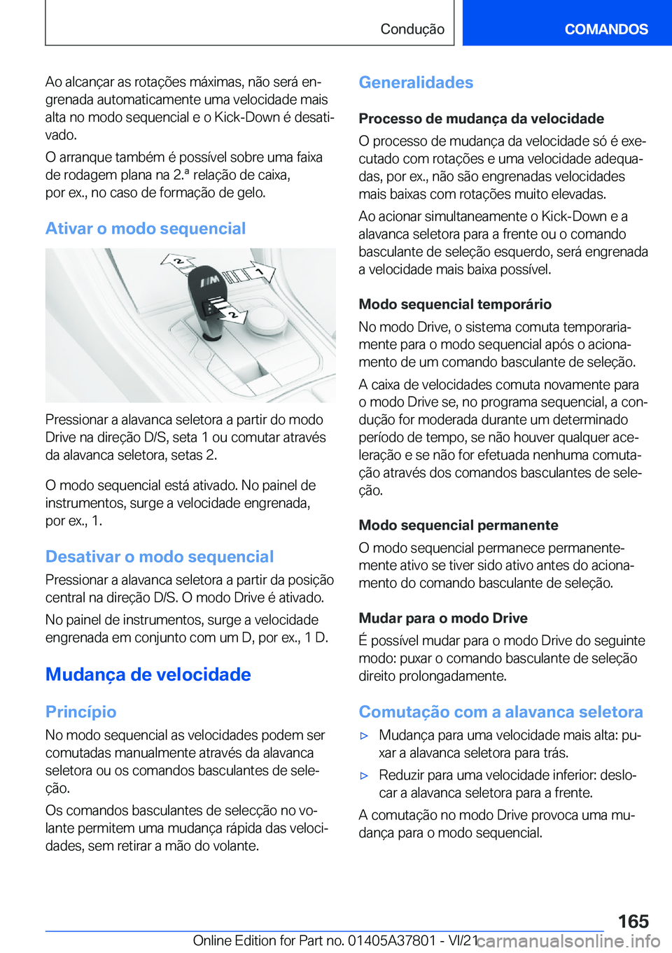 BMW X3 M 2022  Manual do condutor (in Portuguese) �A�o��a�l�c�a�n�