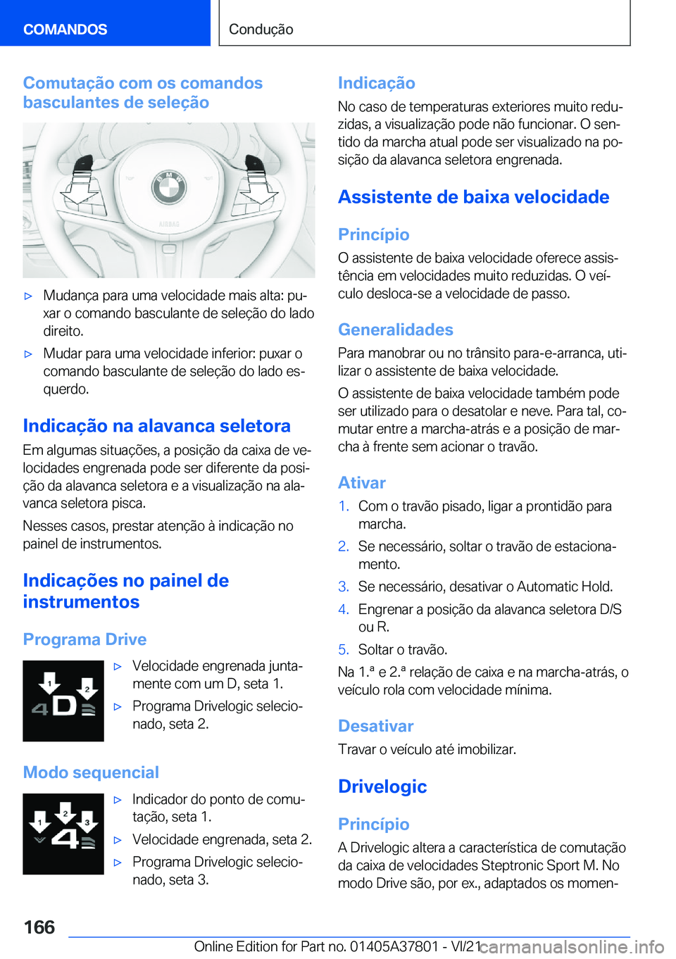 BMW X3 M 2022  Manual do condutor (in Portuguese) �C�o�m�u�t�a�