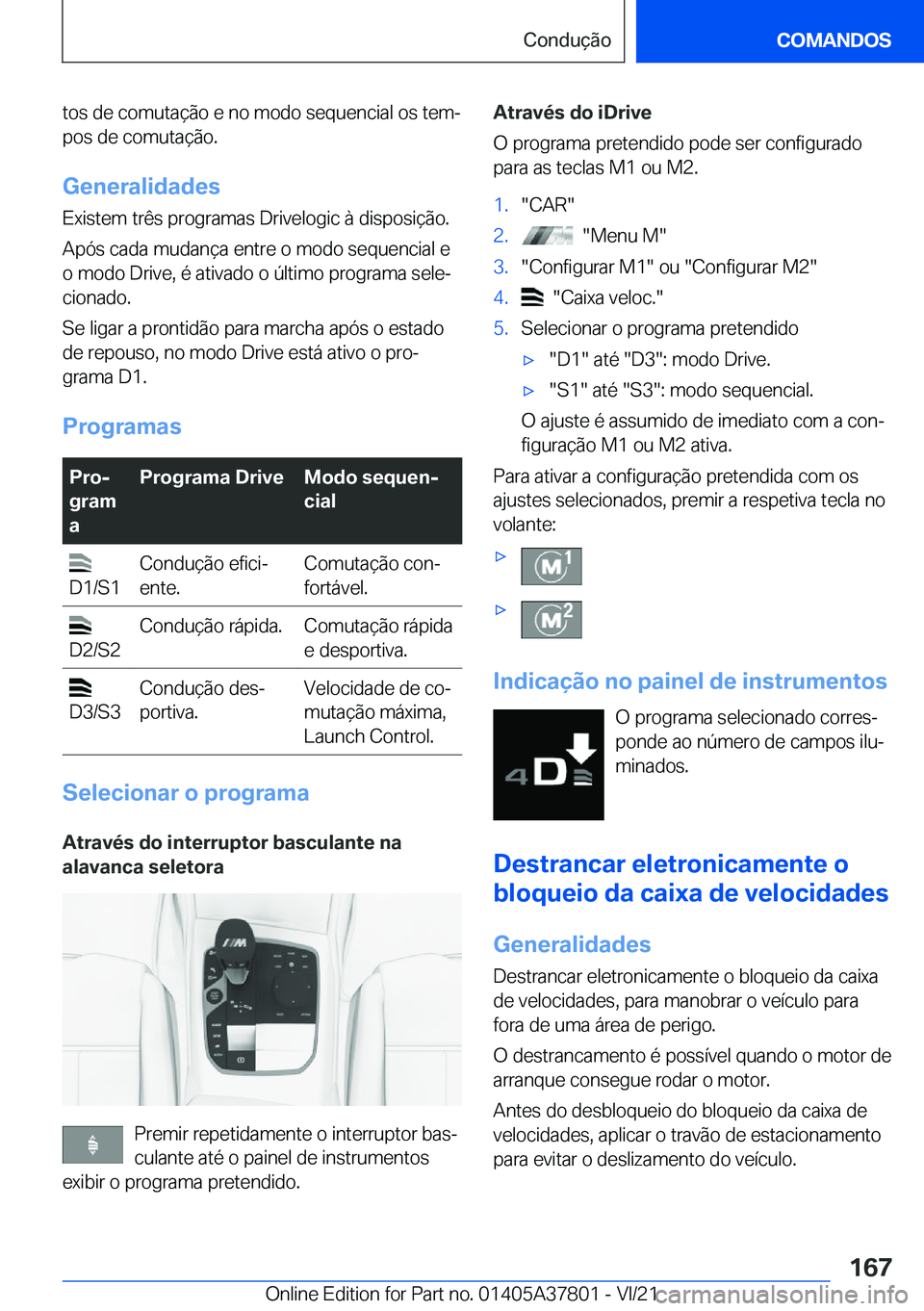 BMW X3 M 2022  Manual do condutor (in Portuguese) �t�o�s��d�e��c�o�m�u�t�a�