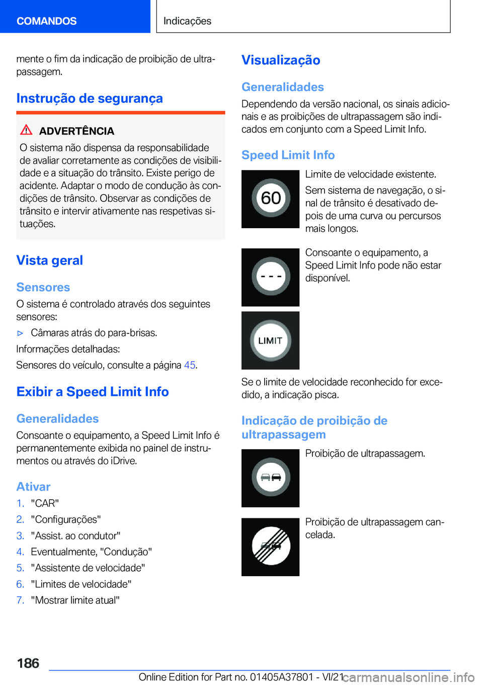 BMW X3 M 2022  Manual do condutor (in Portuguese) �m�e�n�t�e��o��f�i�m��d�a��i�n�d�i�c�a�