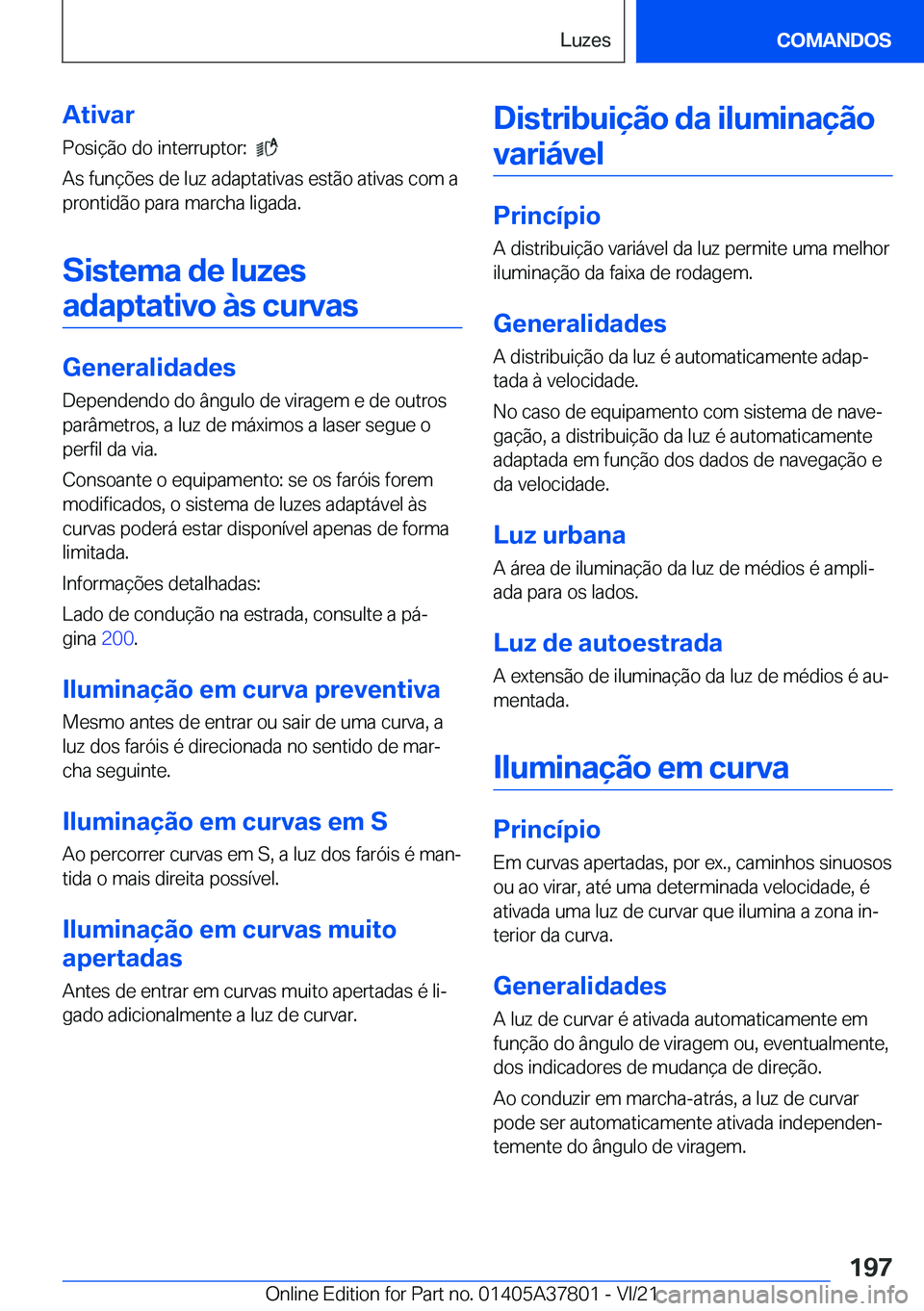 BMW X3 M 2022  Manual do condutor (in Portuguese) �A�t�i�v�a�r�P�o�s�i�