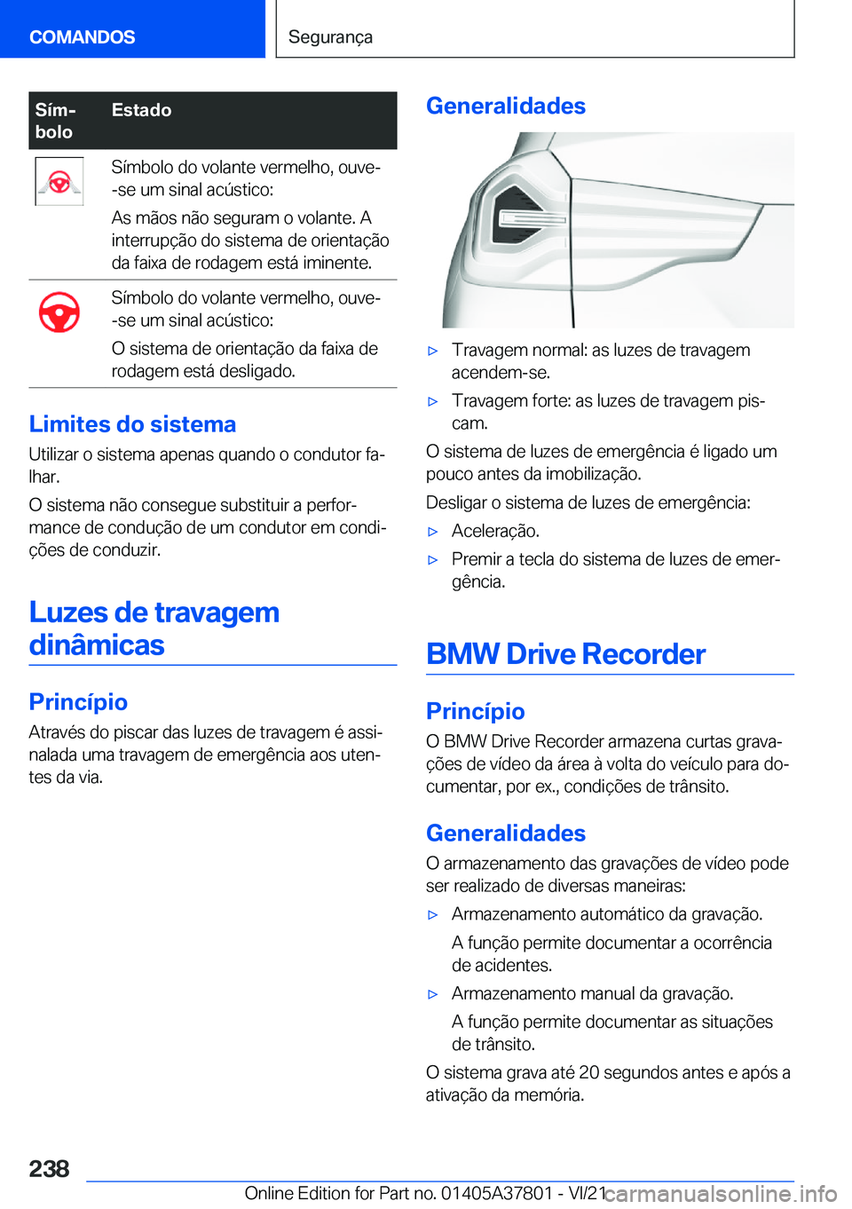BMW X3 M 2022  Manual do condutor (in Portuguese) �S�