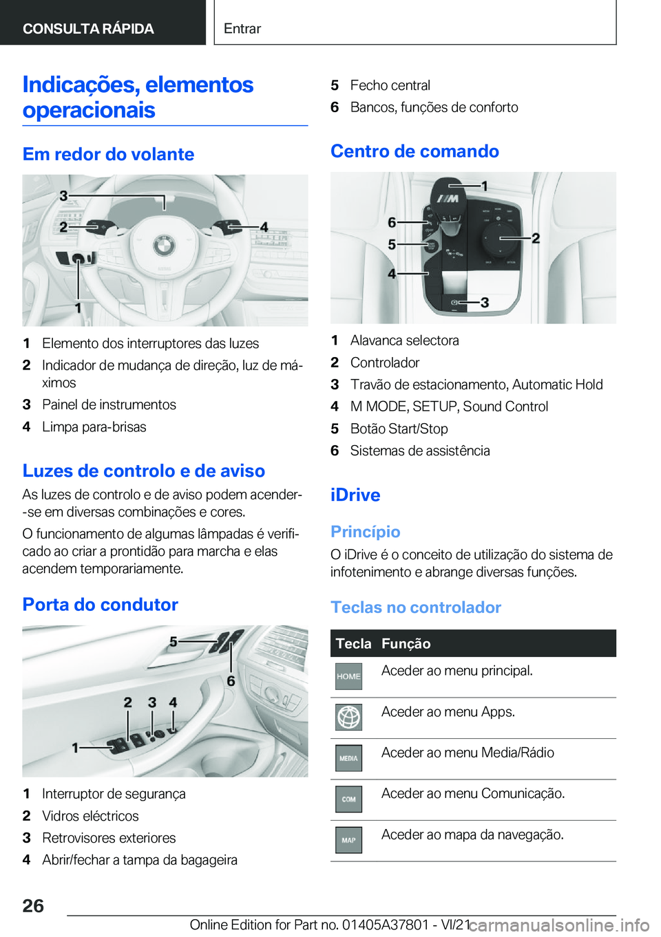 BMW X3 M 2022  Manual do condutor (in Portuguese) �I�n�d�i�c�a�