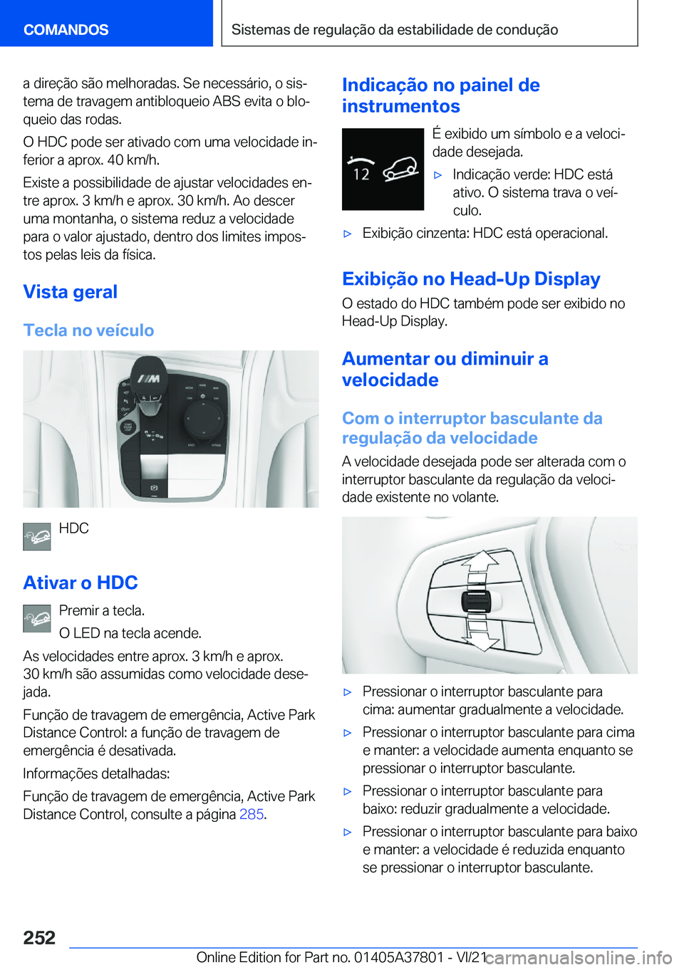 BMW X3 M 2022  Manual do condutor (in Portuguese) �a��d�i�r�e�