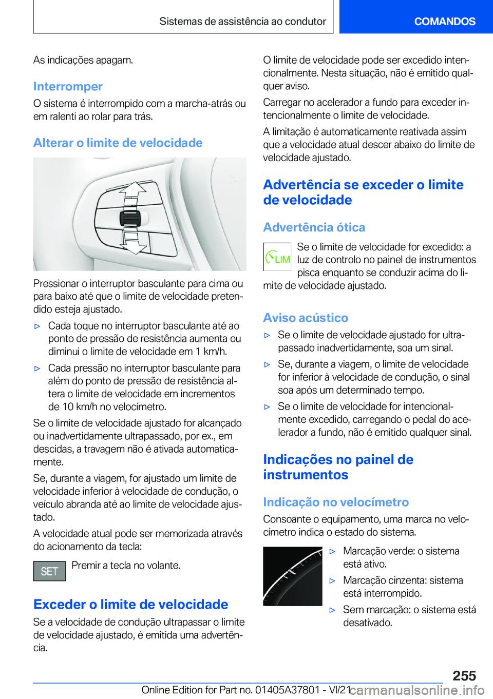 BMW X3 M 2022  Manual do condutor (in Portuguese) �A�s��i�n�d�i�c�a�