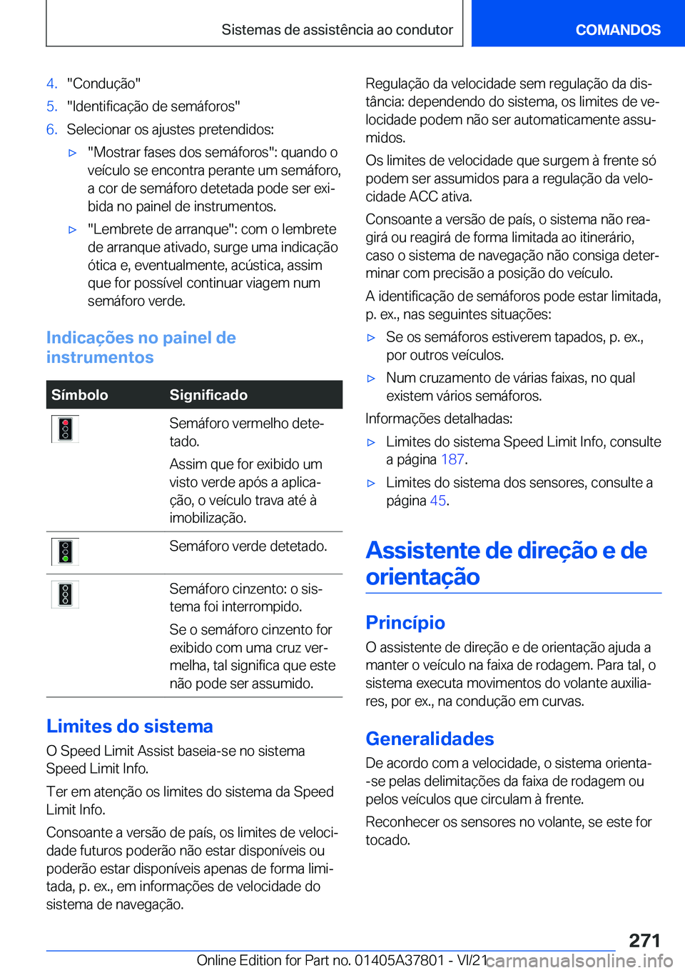 BMW X3 M 2022  Manual do condutor (in Portuguese) �4�.��C�o�n�d�u�