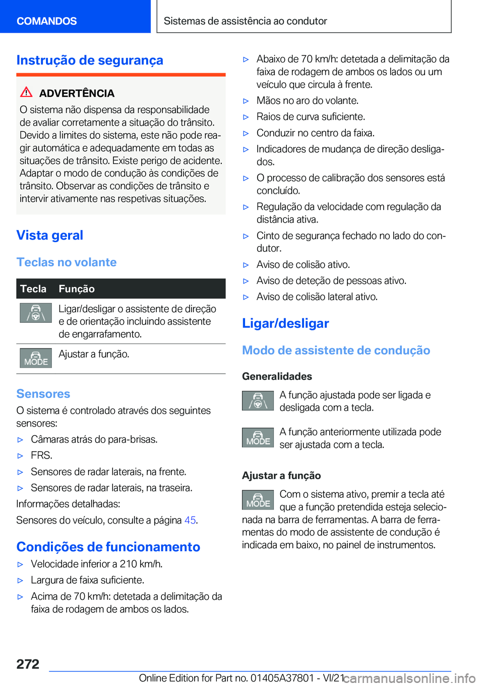 BMW X3 M 2022  Manual do condutor (in Portuguese) �I�n�s�t�r�u�