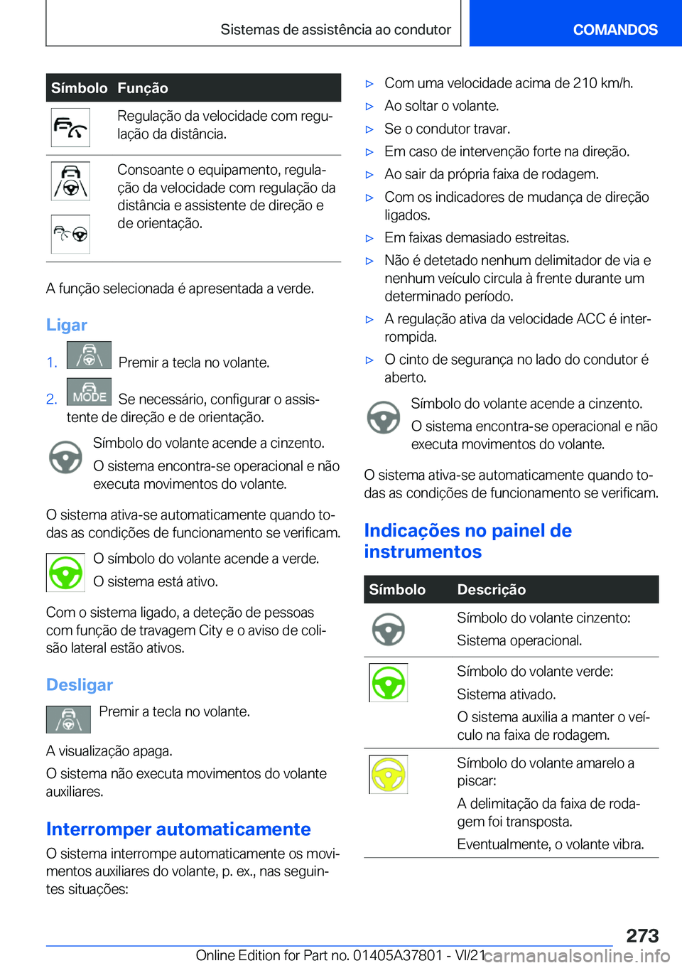 BMW X3 M 2022  Manual do condutor (in Portuguese) �S�