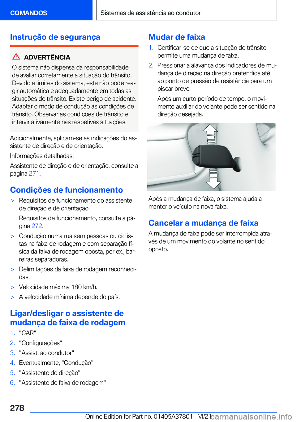 BMW X3 M 2022  Manual do condutor (in Portuguese) �I�n�s�t�r�u�