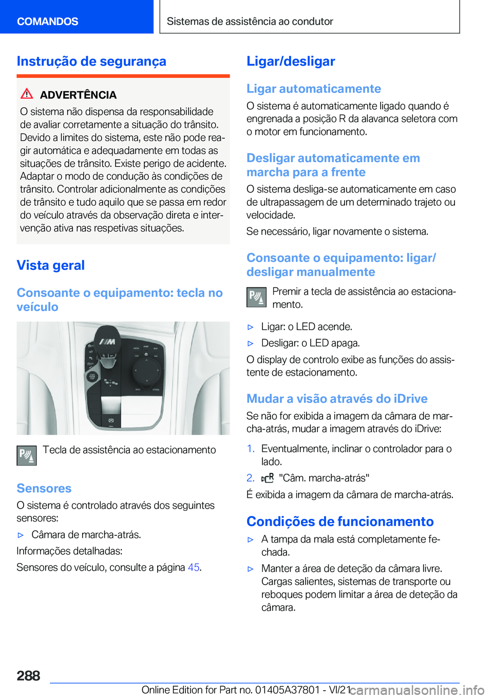 BMW X3 M 2022  Manual do condutor (in Portuguese) �I�n�s�t�r�u�