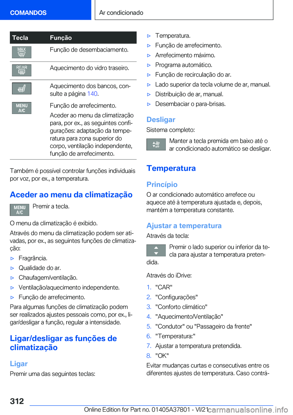 BMW X3 M 2022  Manual do condutor (in Portuguese) �T�e�c�l�a�F�u�n�