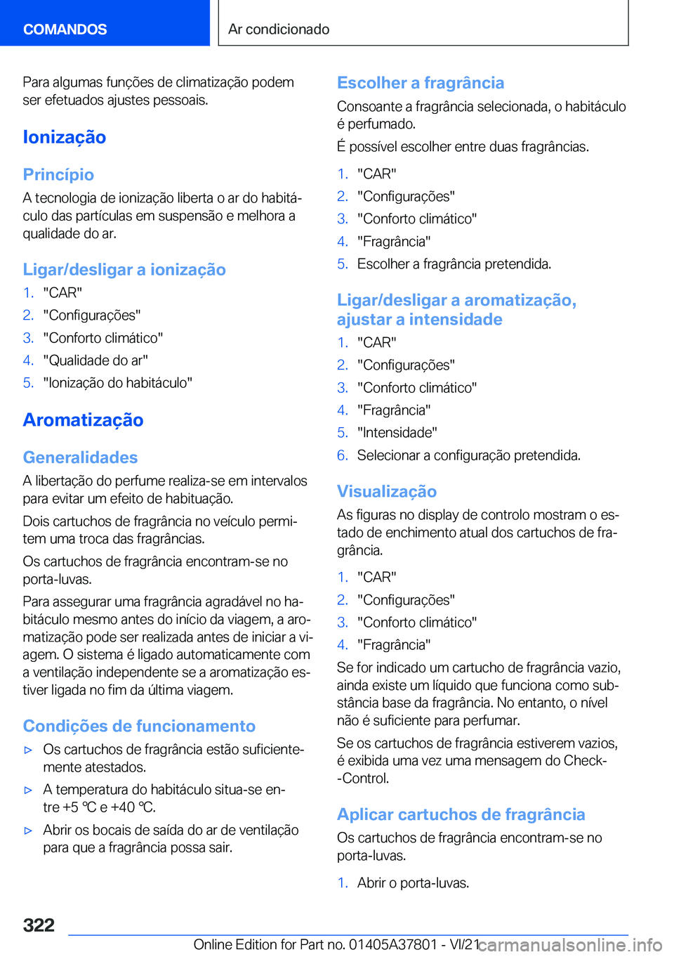 BMW X3 M 2022  Manual do condutor (in Portuguese) �P�a�r�a��a�l�g�u�m�a�s��f�u�n�