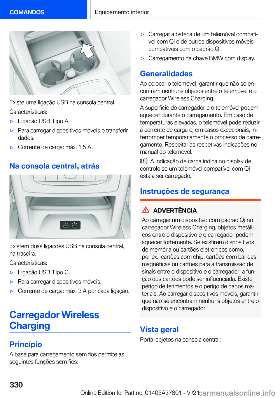 BMW X3 M 2022  Manual do condutor (in Portuguese) �E�x�i�s�t�e��u�m�a��l�i�g�a�