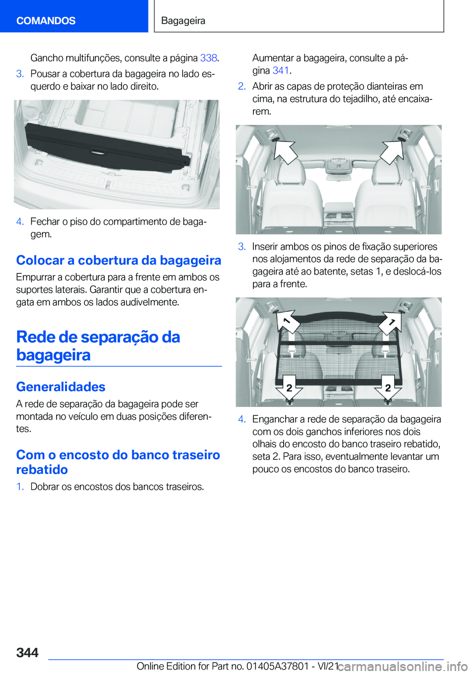 BMW X3 M 2022  Manual do condutor (in Portuguese) �G�a�n�c�h�o��m�u�l�t�i�f�u�n�