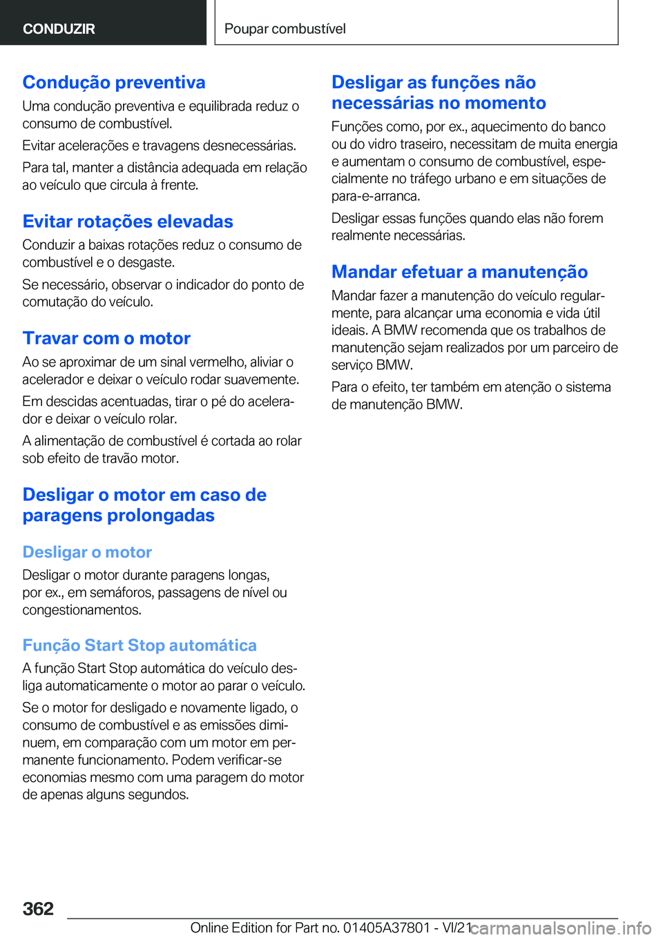BMW X3 M 2022  Manual do condutor (in Portuguese) �C�o�n�d�u�