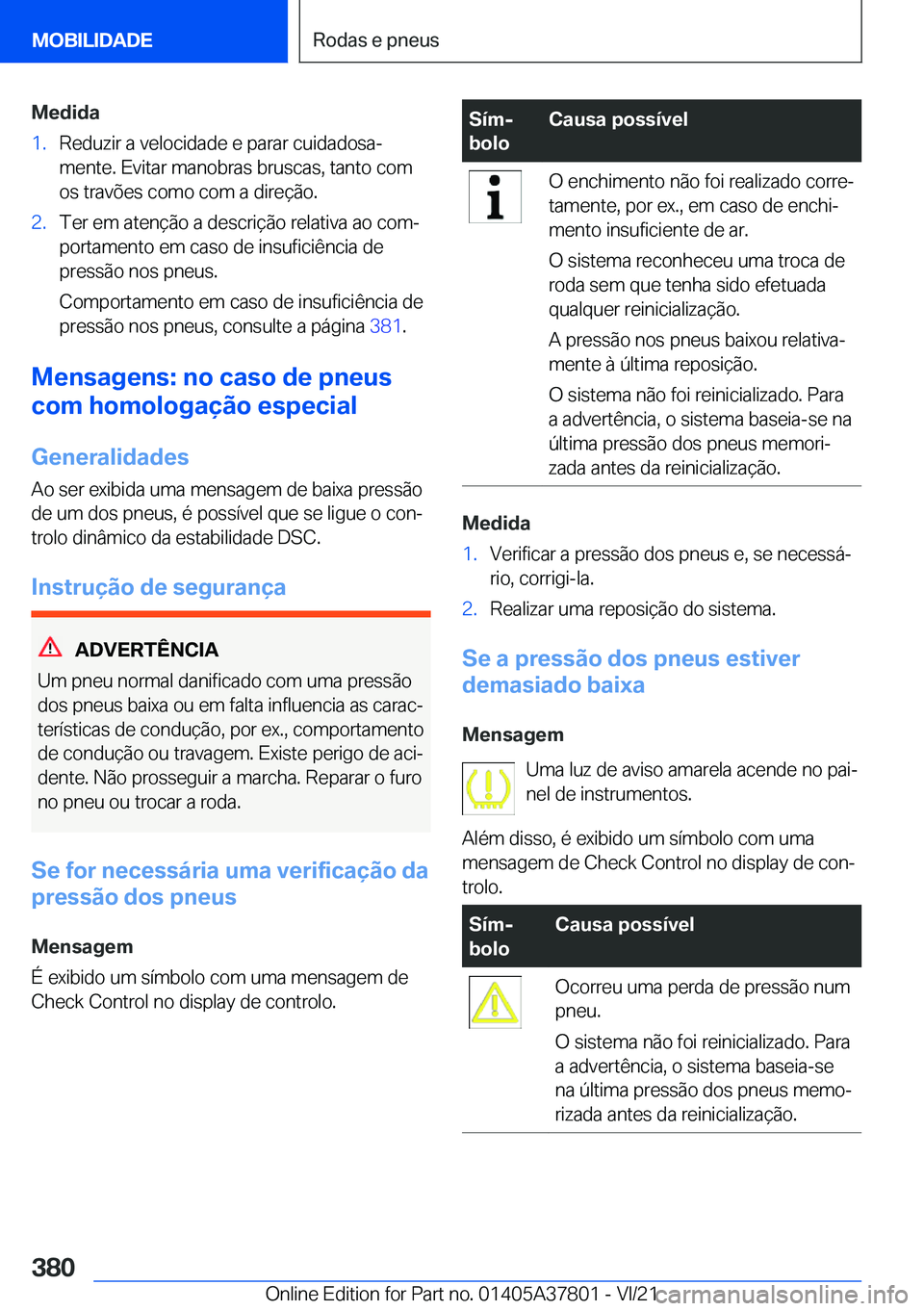 BMW X3 M 2022  Manual do condutor (in Portuguese) �M�e�d�i�d�a�1�.�R�e�d�u�z�i�r��a��v�e�l�o�c�i�d�a�d�e��e��p�a�r�a�r��c�u�i�d�a�d�o�s�aª
�m�e�n�t�e�.��E�v�i�t�a�r��m�a�n�o�b�r�a�s��b�r�u�s�c�a�s�,��t�a�n�t�o��c�o�m �o�s��t�r�a�v�õ�e�s
