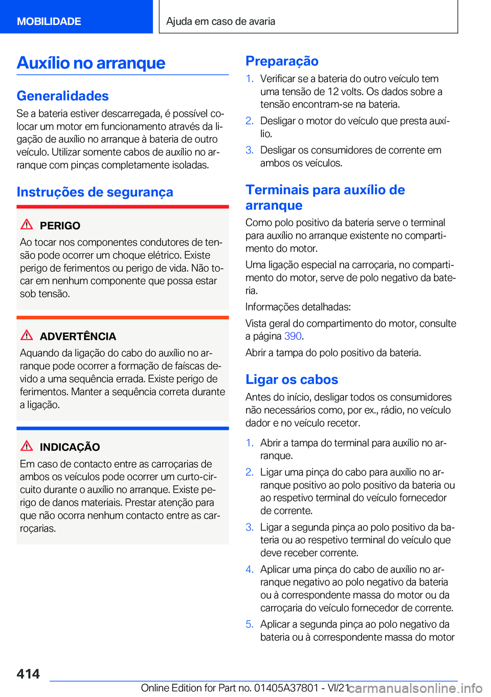 BMW X3 M 2022  Manual do condutor (in Portuguese) �A�u�x�