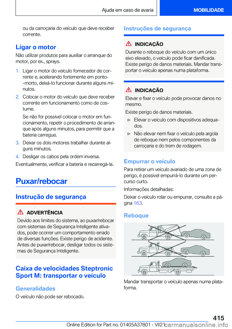 BMW X3 M 2022  Manual do condutor (in Portuguese) �o�u��d�a��c�a�r�r�o�