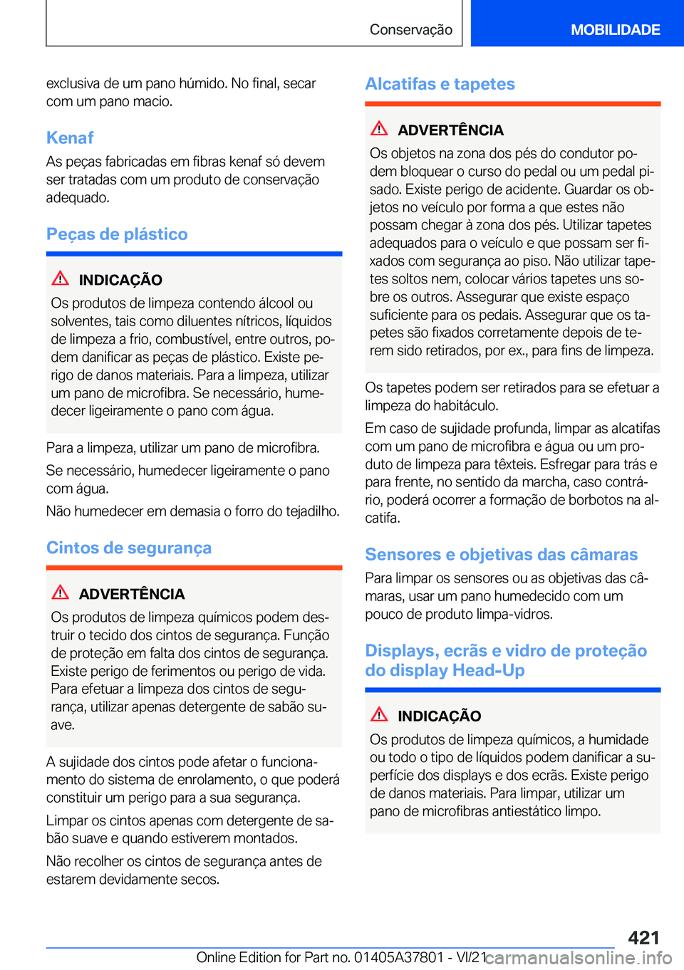BMW X3 M 2022  Manual do condutor (in Portuguese) �e�x�c�l�u�s�i�v�a��d�e��u�m��p�a�n�o��h�