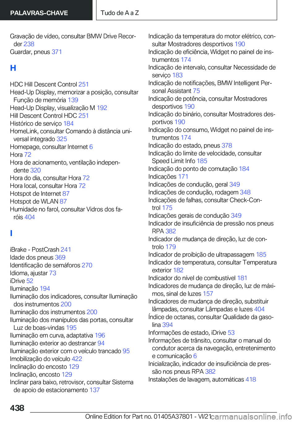 BMW X3 M 2022  Manual do condutor (in Portuguese) �G�r�a�v�a�