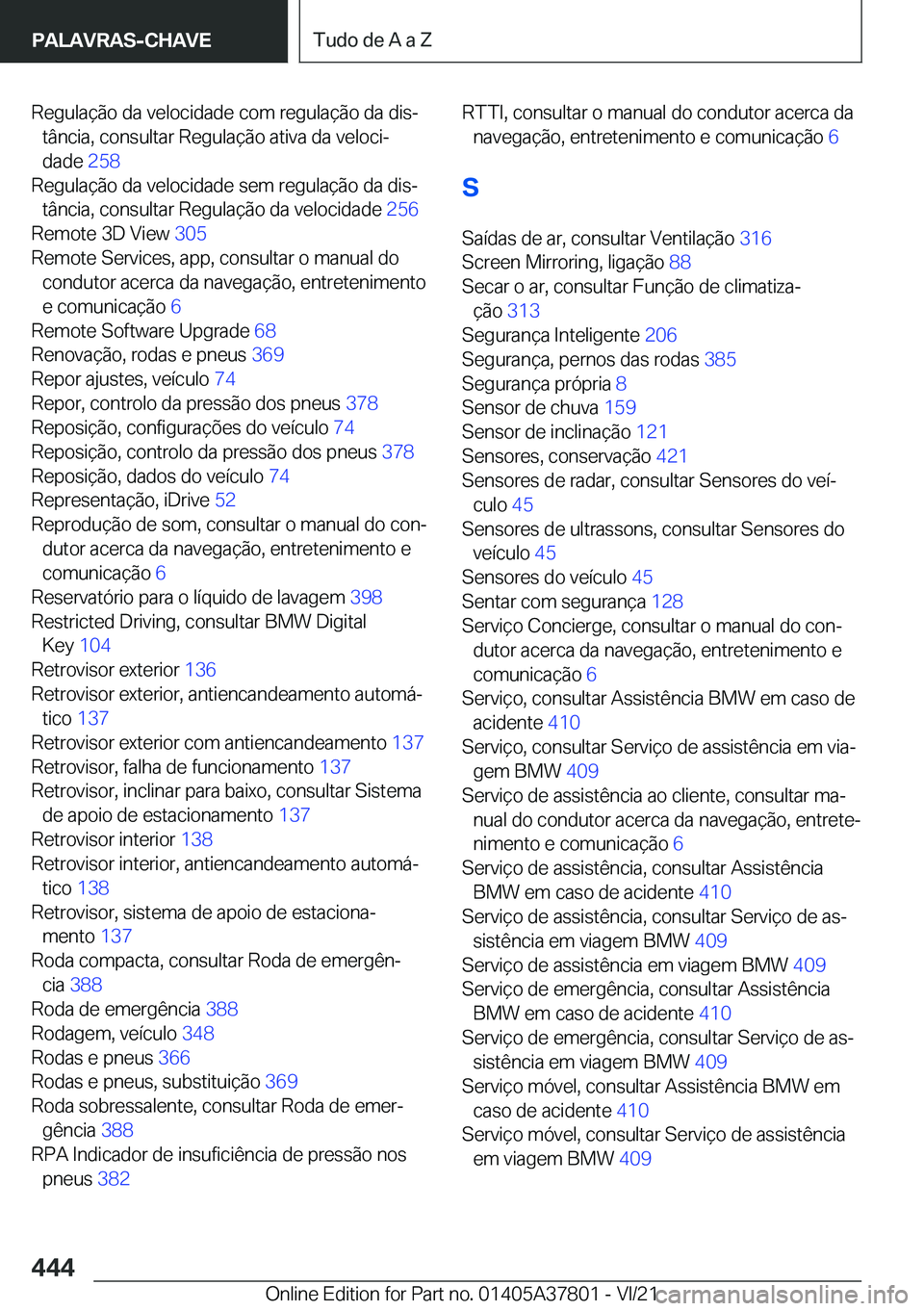 BMW X3 M 2022  Manual do condutor (in Portuguese) �R�e�g�u�l�a�