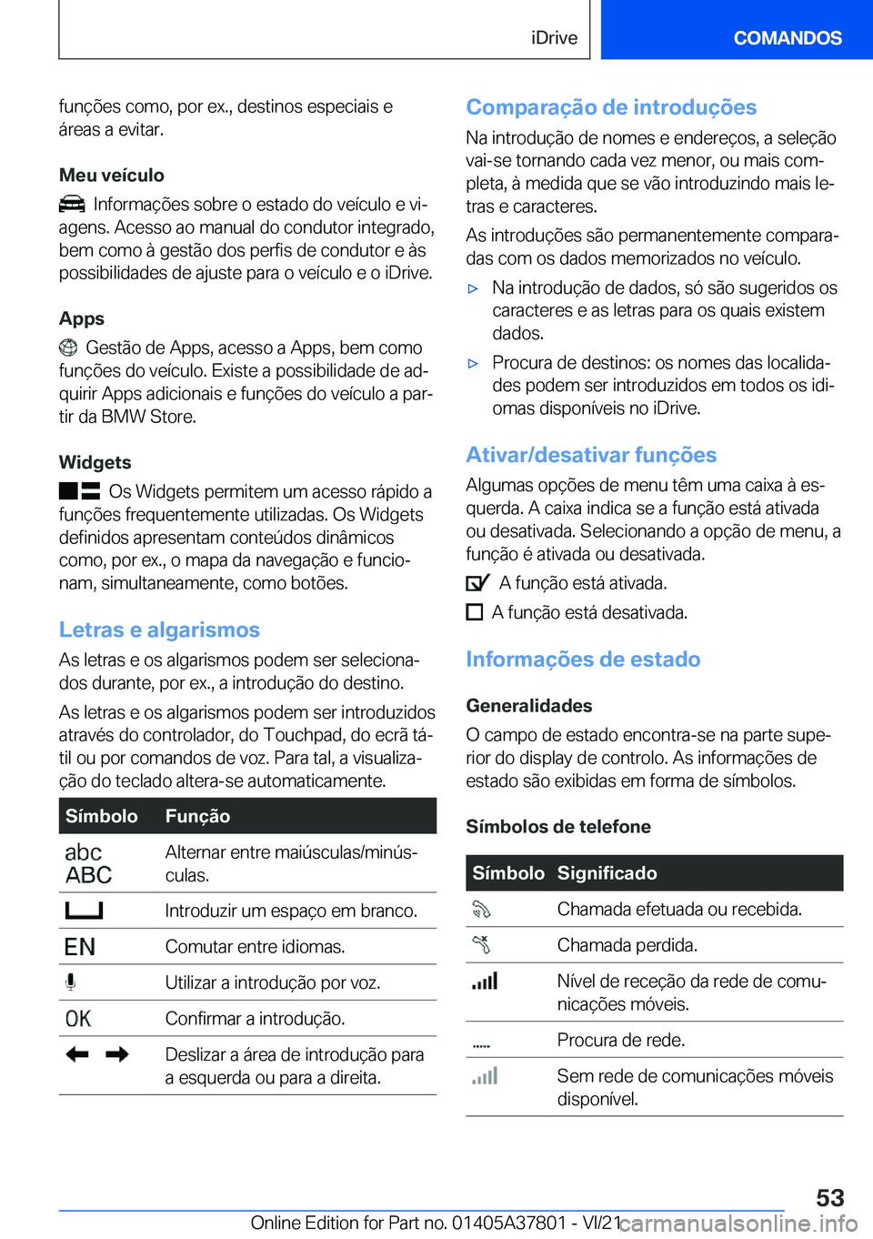 BMW X3 M 2022  Manual do condutor (in Portuguese) �f�u�n�