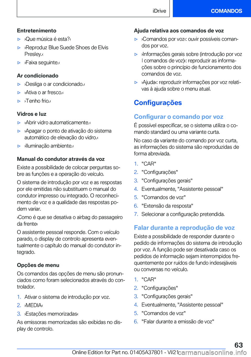 BMW X3 M 2022  Manual do condutor (in Portuguese) �E�n�t�r�e�t�e�n�i�m�e�n�t�o'x