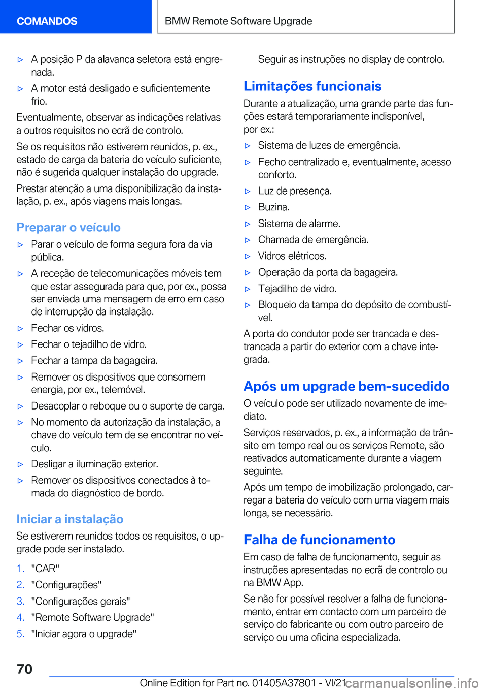 BMW X3 M 2022  Manual do condutor (in Portuguese) 'x�A��p�o�s�i�