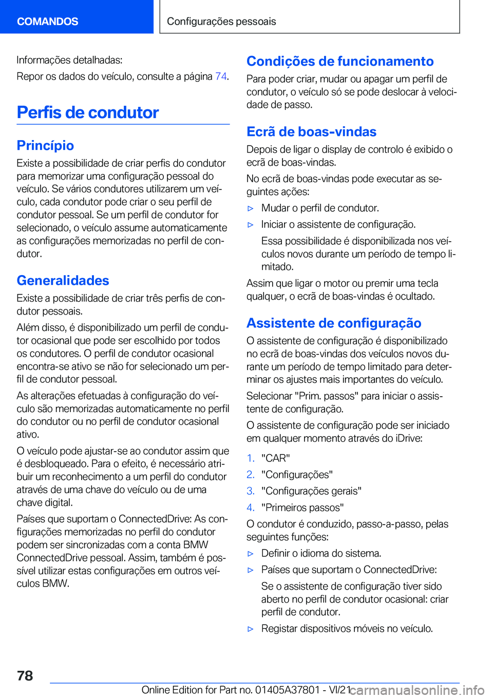 BMW X3 M 2022  Manual do condutor (in Portuguese) �I�n�f�o�r�m�a�