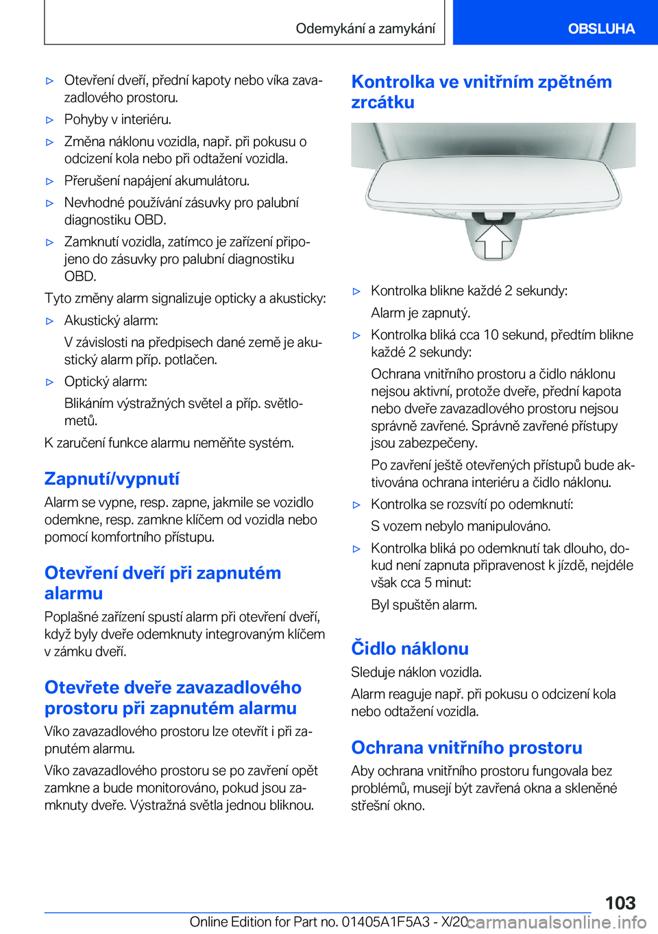 BMW X3 M 2021  Návod na použití (in Czech) 'x�O�t�e�v�e�n�