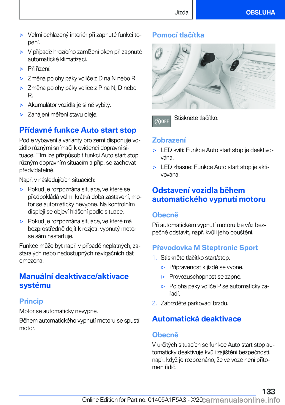 BMW X3 M 2021  Návod na použití (in Czech) 'x�V�e�l�m�i��o�c�h�l�a�z�e�n�ý��i�n�t�e�r�i�