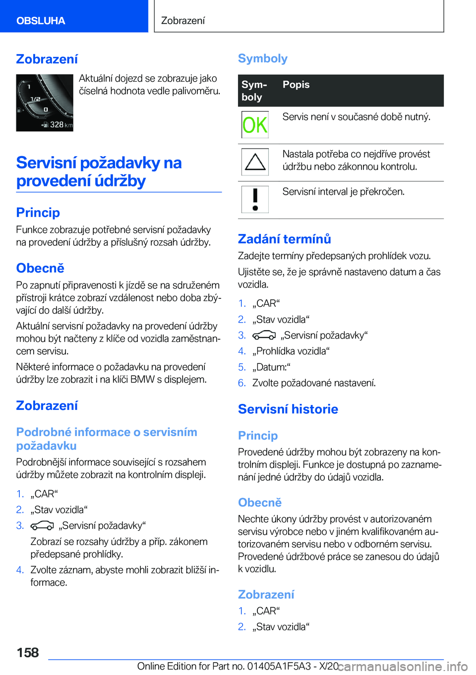 BMW X3 M 2021  Návod na použití (in Czech) �Z�o�b�r�a�z�e�n�