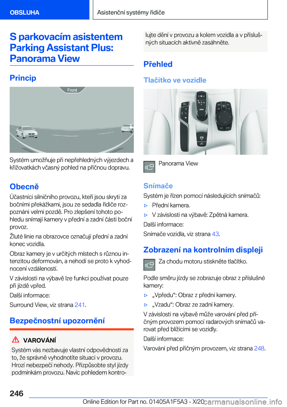 BMW X3 M 2021  Návod na použití (in Czech) �S��p�a�r�k�o�v�a�c�