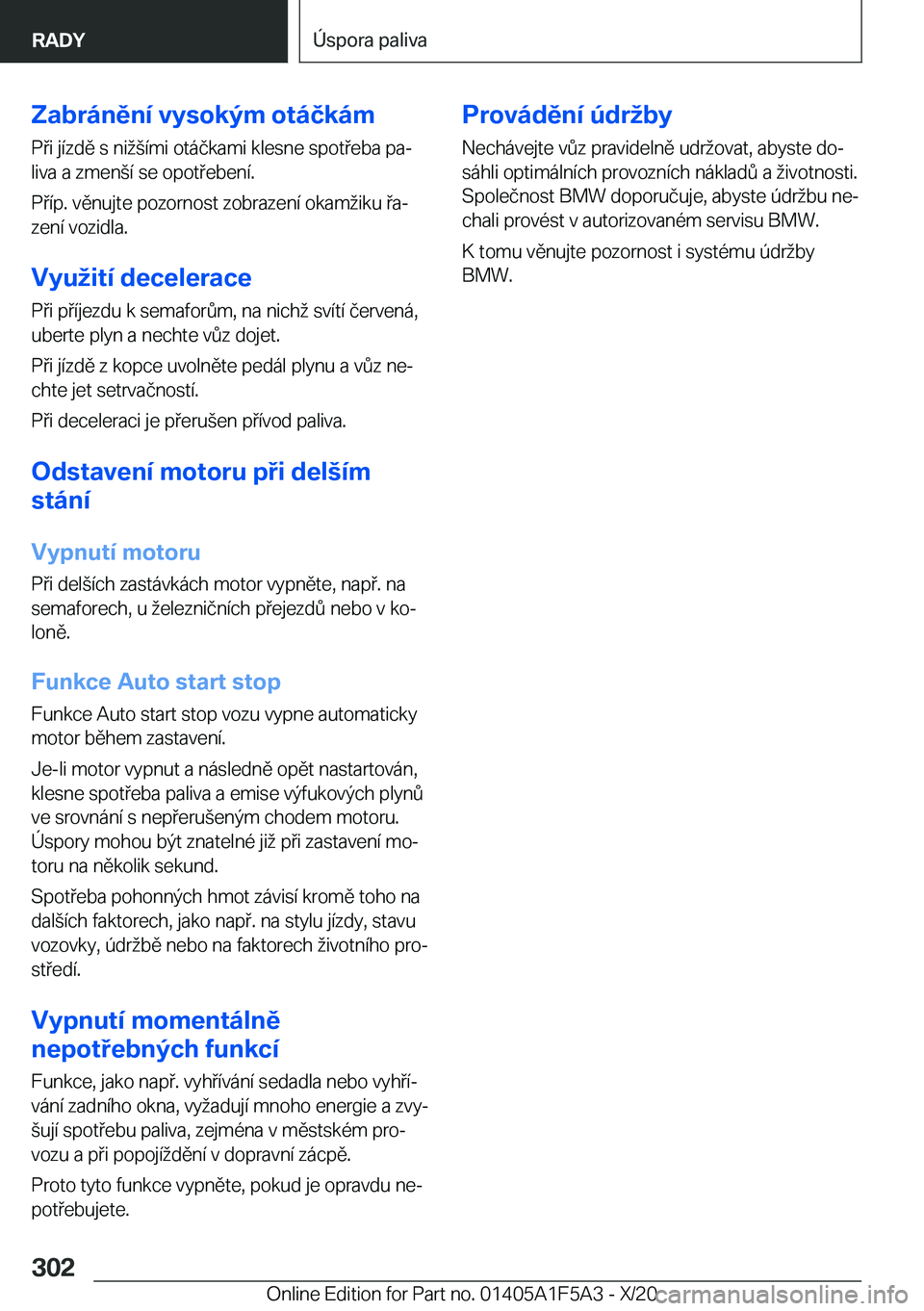 BMW X3 M 2021  Návod na použití (in Czech) �Z�a�b�r�