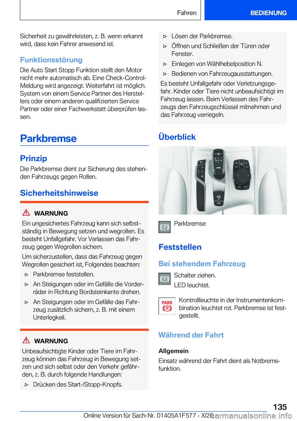 BMW X3 M 2021  Betriebsanleitungen (in German) �S�i�c�h�e�r�h�e�i�t��z�u��g�e�w�