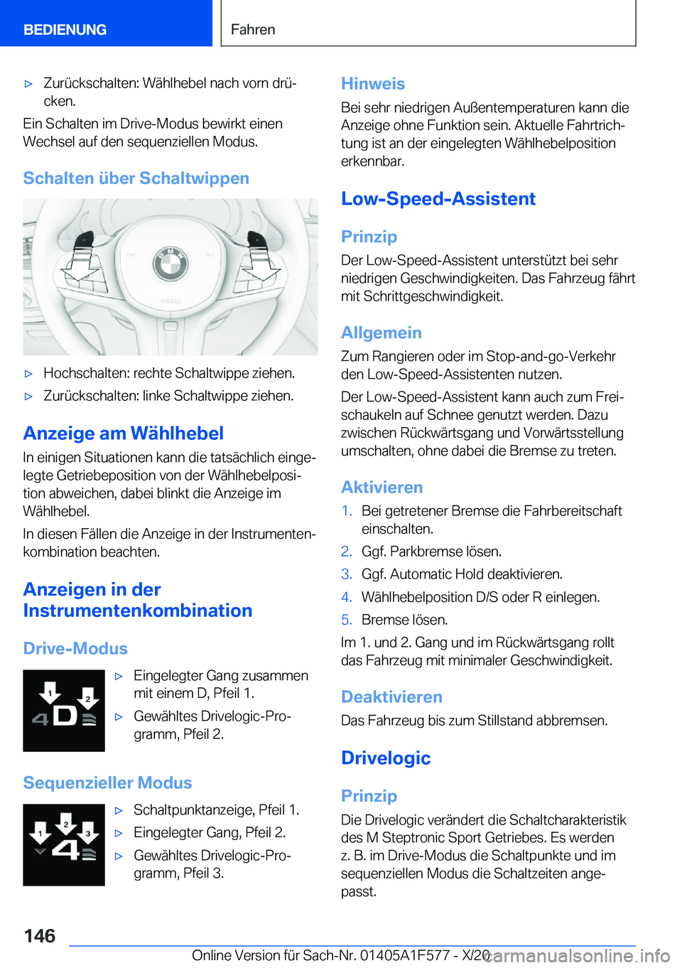 BMW X3 M 2021  Betriebsanleitungen (in German) 'x�Z�u�r�