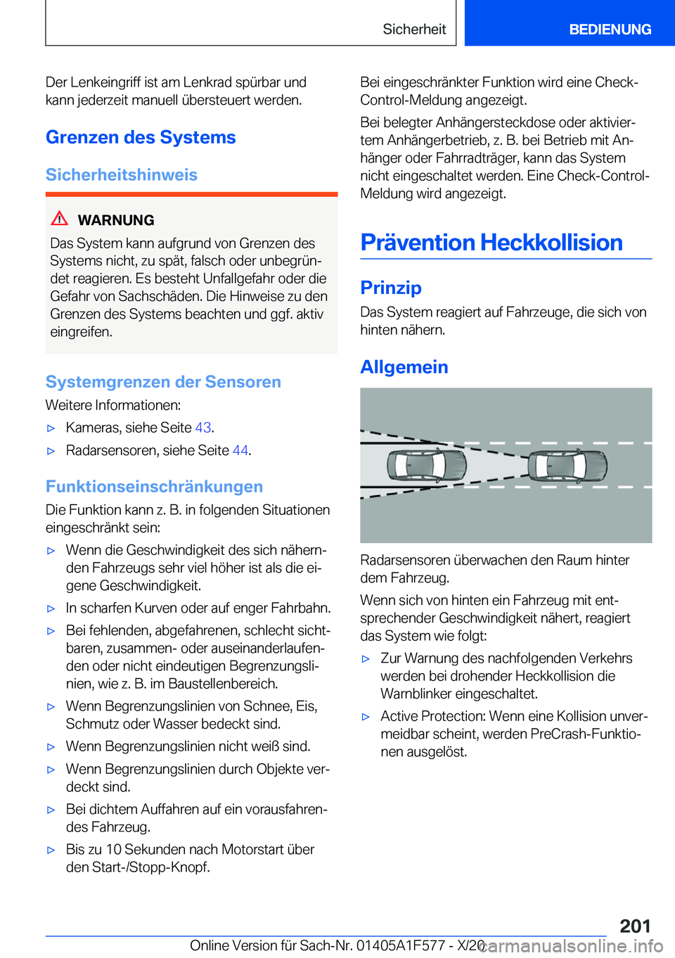 BMW X3 M 2021  Betriebsanleitungen (in German) �D�e�r��L�e�n�k�e�i�n�g�r�i�f�f��i�s�t��a�m��L�e�n�k�r�a�d��s�p�
