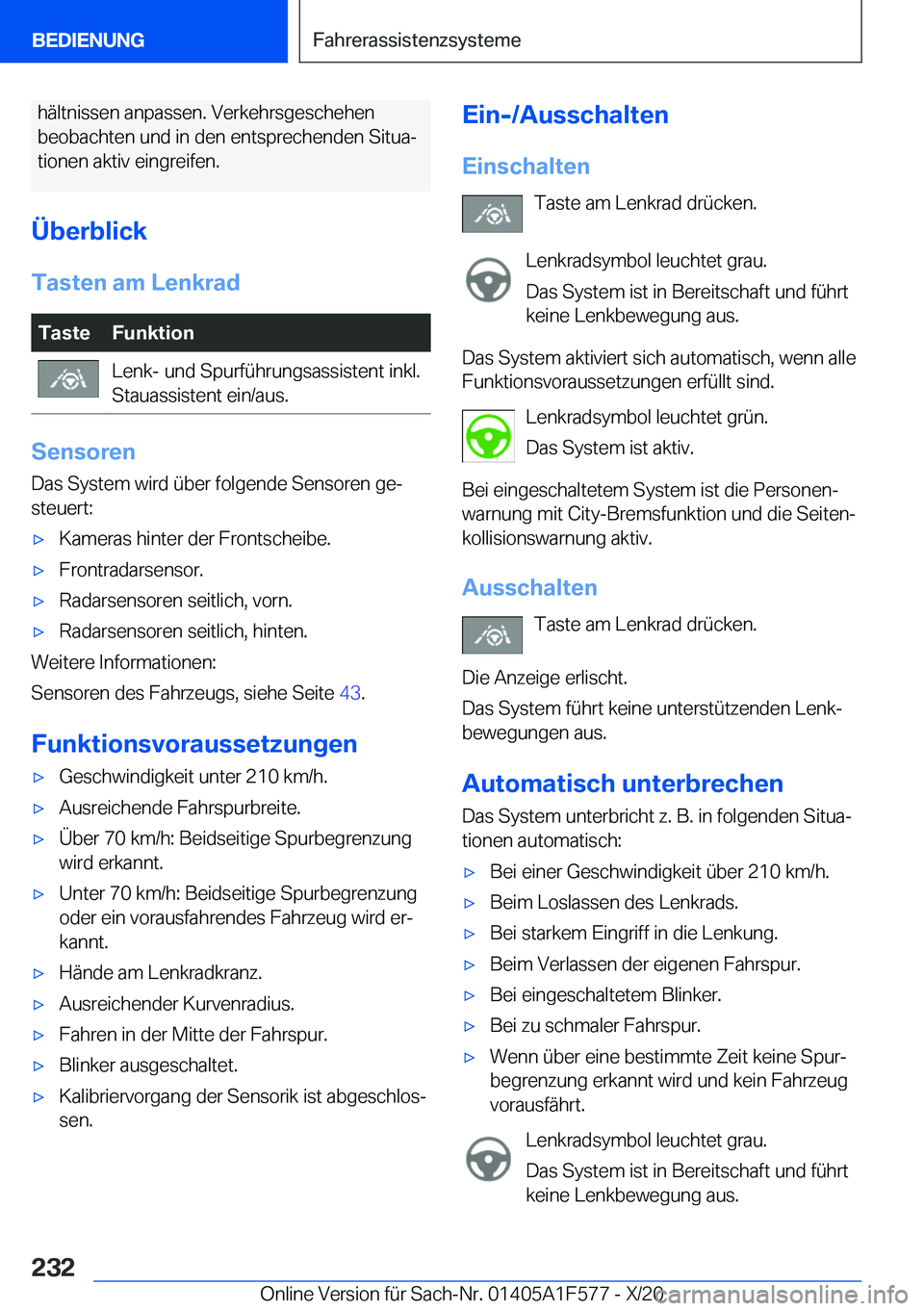 BMW X3 M 2021  Betriebsanleitungen (in German) �h�