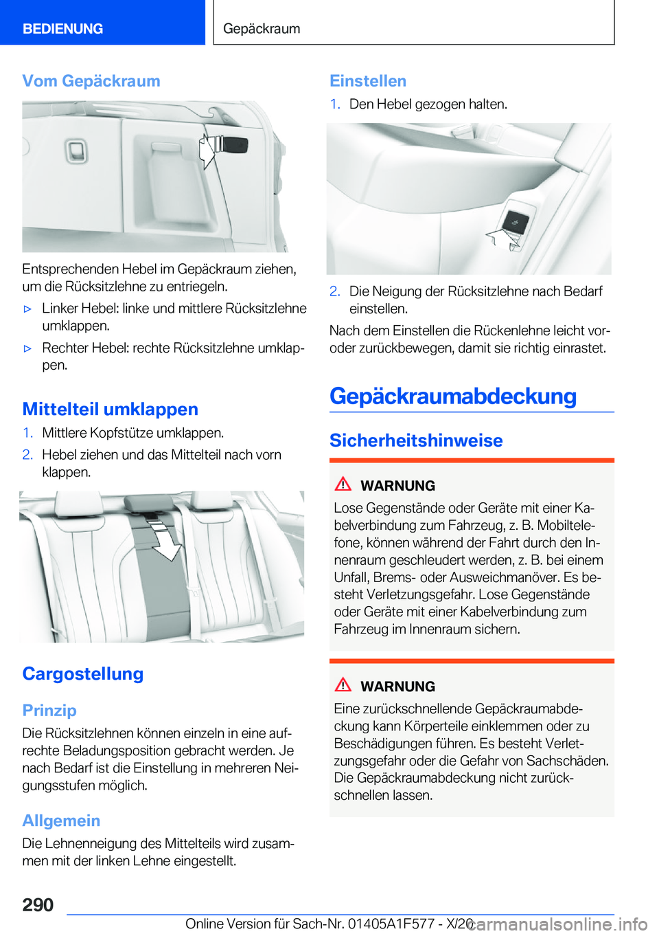 BMW X3 M 2021  Betriebsanleitungen (in German) �V�o�m��G�e�p�