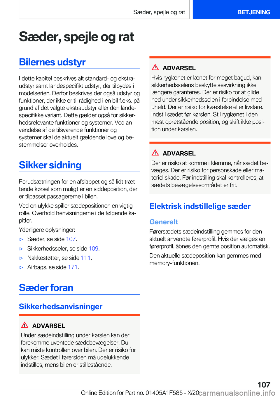 BMW X3 M 2021  InstruktionsbØger (in Danish) �S�æ�d�e�r�,��s�p�e�j�l�e��o�g��r�a�t�B�i�l�e�r�n�e�s��u�d�s�t�y�r
�I��d�e�t�t�e��k�a�p�i�t�e�l��b�e�s�k�r�i�v�e�s��a�l�t��s�t�a�n�d�a�r�d�-��o�g��e�k�s�t�r�aj
�u�d�s�t�y�r��s�a�m�t��l�