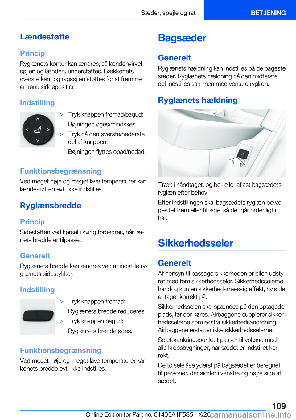 BMW X3 M 2021  InstruktionsbØger (in Danish) �L�æ�n�d�e�s�t�