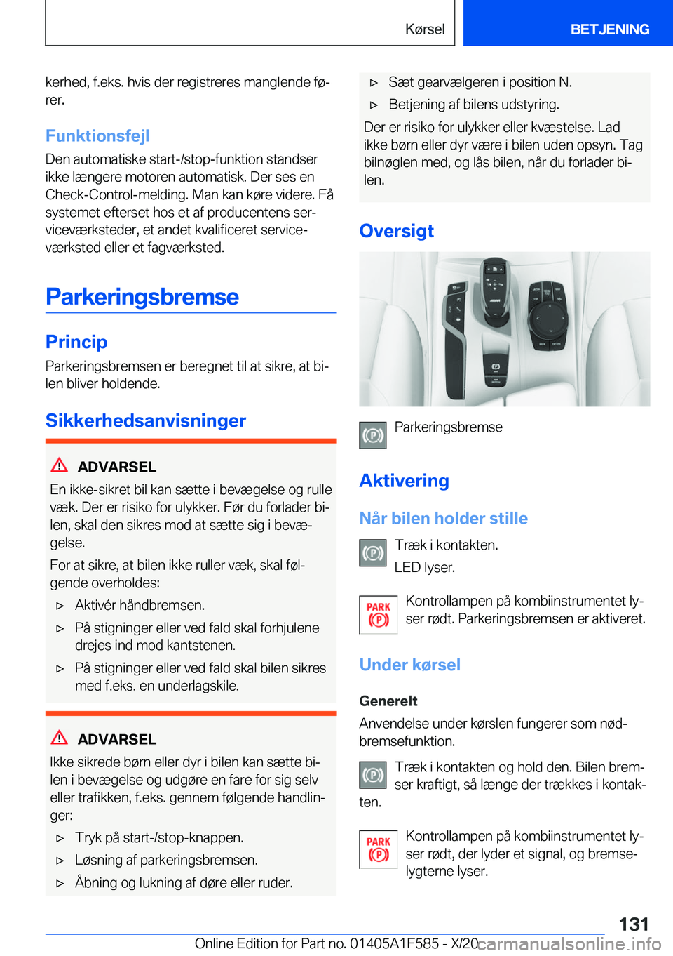 BMW X3 M 2021  InstruktionsbØger (in Danish) �k�e�r�h�e�d�,��f�.�e�k�s�.��h�v�i�s��d�e�r��r�e�g�i�s�t�r�e�r�e�s��m�a�n�g�l�e�n�d�e��f�