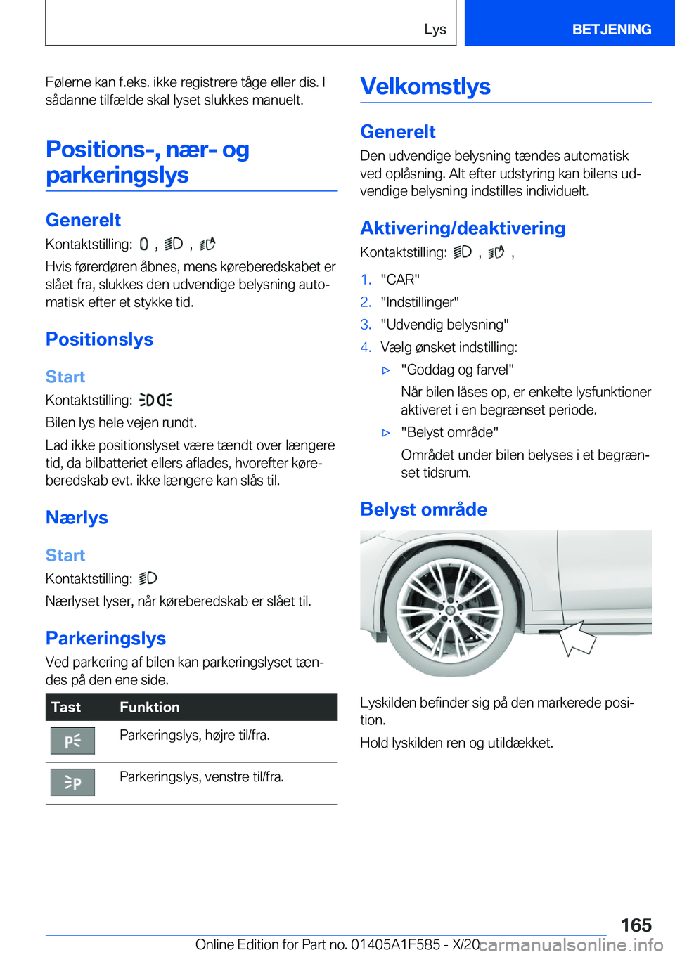 BMW X3 M 2021  InstruktionsbØger (in Danish) �F�